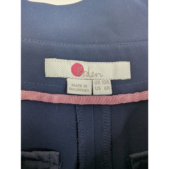 Boden Navy Blue Melina Paperbag Tie Waist Trouser Pant - Picture 8 of 9